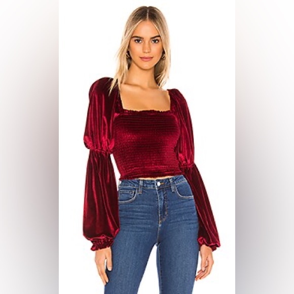 Trinity Smoked Top in Red - Tularosa. - Picture 3 of 4